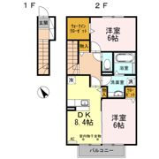アゼリア岸岡の間取り画像