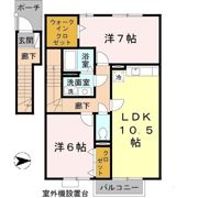 セジュール岡崎の間取り画像