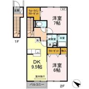 ヴィラージュ C棟の間取り画像