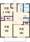 宇高前パナハイツの間取り画像