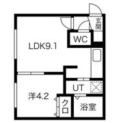 Wynn白石(ウィン)の間取り画像