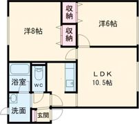 ミルツ啓北の間取り画像