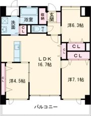 LEGEND111の間取り画像