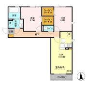 グランデBの間取り画像