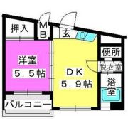 エスポワール姪浜の間取り画像