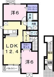 クレアーレ Bの間取り画像