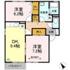 メゾン・ド・クレール Cの間取り画像