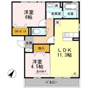 オッツ多治米の間取り画像