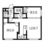グリーンアベニュー月寒中央の間取り画像