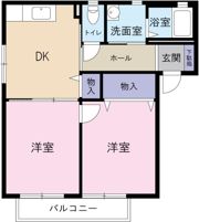 フォンテーヌⅤの間取り画像