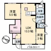 シャーメゾン稗田の間取り画像