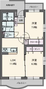 フルスパシエンテの間取り画像