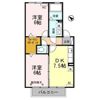ローズコート平清水 Bの間取り画像