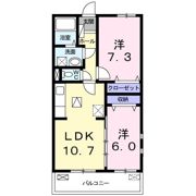 エテルノ貝塚Bの間取り画像