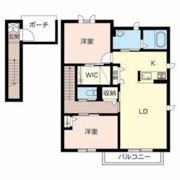 ヴィラーチェH&K Aの間取り画像