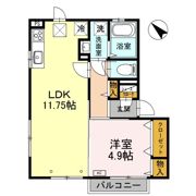 クリエール四谷の間取り画像