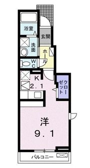 ラブリー Bの間取り画像