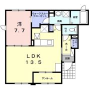 プレミアムガーデンⅠの間取り画像