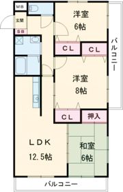 アヴァンス八幡の間取り画像