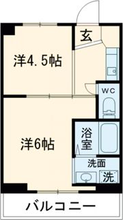 ヴィラナリー撫養1号棟の間取り画像