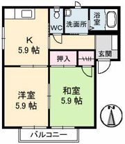 フォーレスフィッシュ B棟の間取り画像