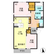 スプリーム Aの間取り画像