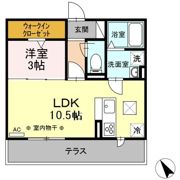 ハッピーミヤハラの間取り画像