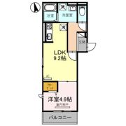 ベルテンポ東向日の間取り画像