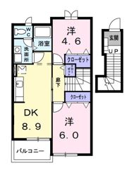 クレストール住崎の間取り画像