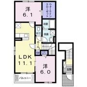 サンフラワー多肥Bの間取り画像