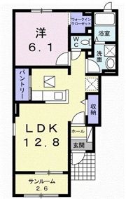 フラン ベルの間取り画像