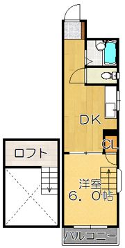 スリーアール有田の間取り画像