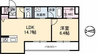 シャーメゾンステージ新山口駅前 C棟の間取り画像