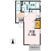 ハイツ幸の間取り画像