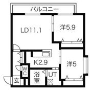 デュペールN28の間取り画像