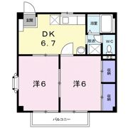 コーポパークサイドの間取り画像