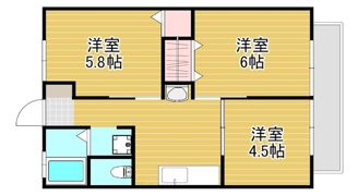 コーポM＆Hの間取り画像