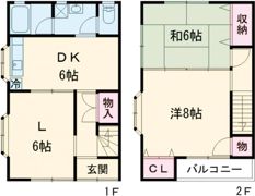 コーポ萌の間取り画像