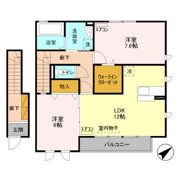 プリムール Aの間取り画像