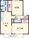 ドミール西平 Aの間取り画像