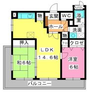 ピア白水ヶ丘の間取り画像