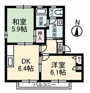 オータムK A棟の間取り画像