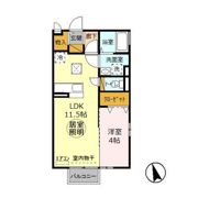 エミグランドハイム Aの間取り画像