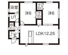 クーネ安積の間取り画像