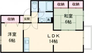 グランスエ富永Ⅰ A棟の間取り画像