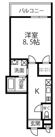 フジパレス日根野Ⅱの間取り画像