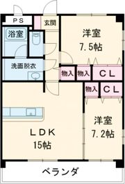 アンピレインの間取り画像
