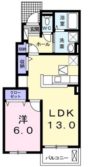 ニューカレントBの間取り画像