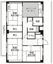 ビレッジハウス善部1号棟の間取り画像