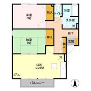オーク ヴィレッジ Bの間取り画像